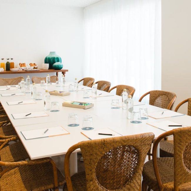 Evento corporativo en la sala Sa Punta del Hotel Honucai