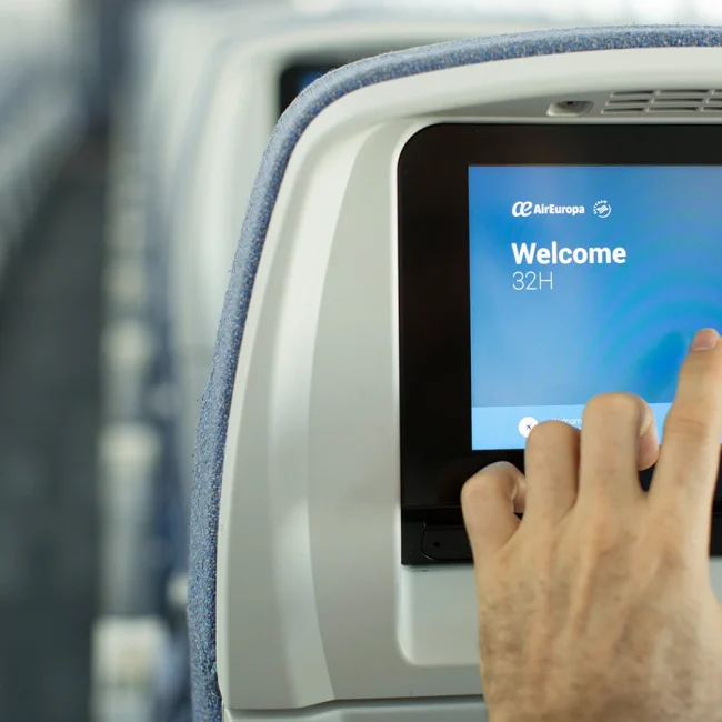 Air europa pantalla turista